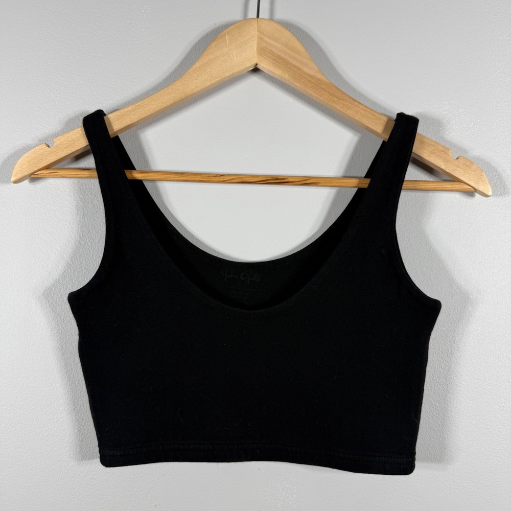 John Galt Cropped Tank Top Black One Size